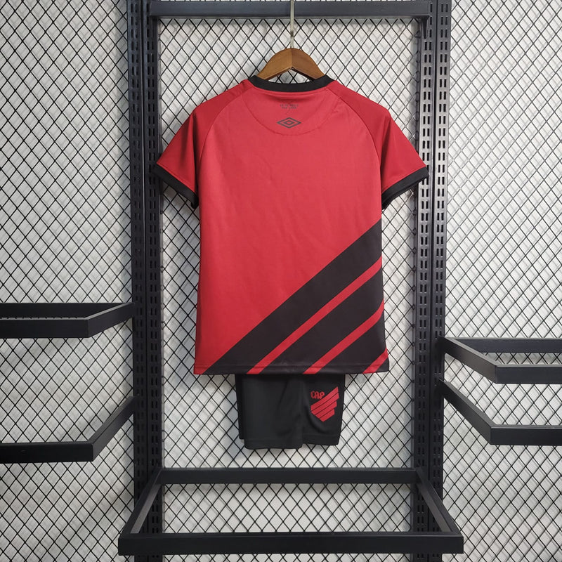 Kit Infantil Atlético Paranaense I 23/24 Umbro - Vermelho