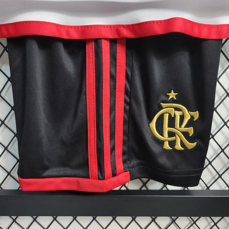 Kit Infantil Flamengo II 23/24 Adidas - Branco