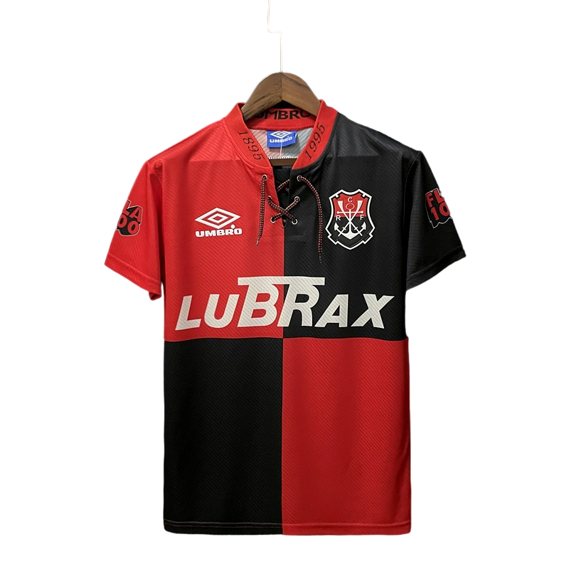 Camisa Flamengo Retrô 1994 Vermelha e Preta 100 anos - Umbro