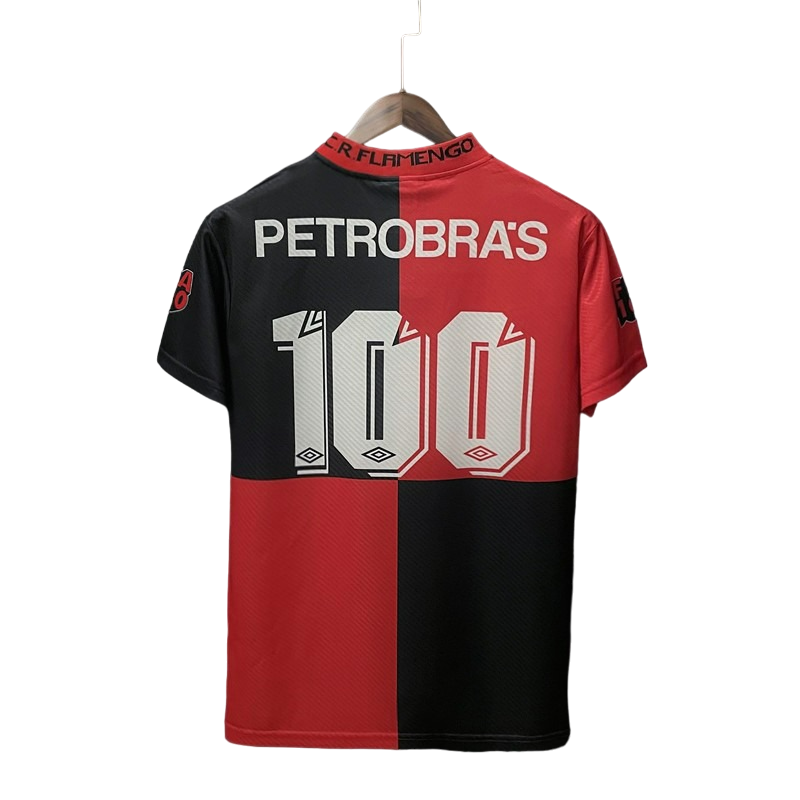 Camisa Flamengo Retrô 1994 Vermelha e Preta 100 anos - Umbro