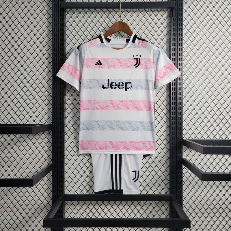 Kit Infantil Juventus II 23/24 Adidas - Branco