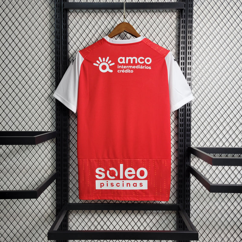 Camisa Braga I 23/24 Puma - Vermelho e Branco