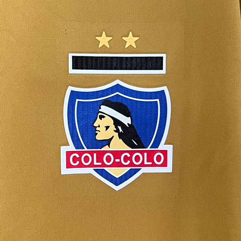 Camisa Colo colo Chile 2024 Adidas - Dourada