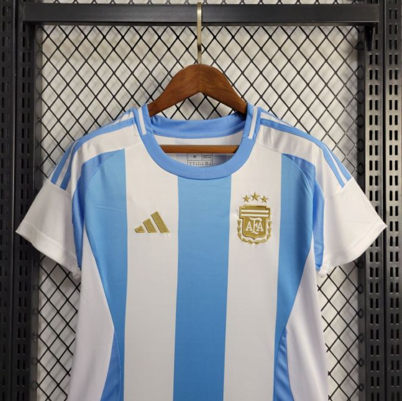 Camisa Seleção Argentina Feminina 2024 Adidas - Azul e branca