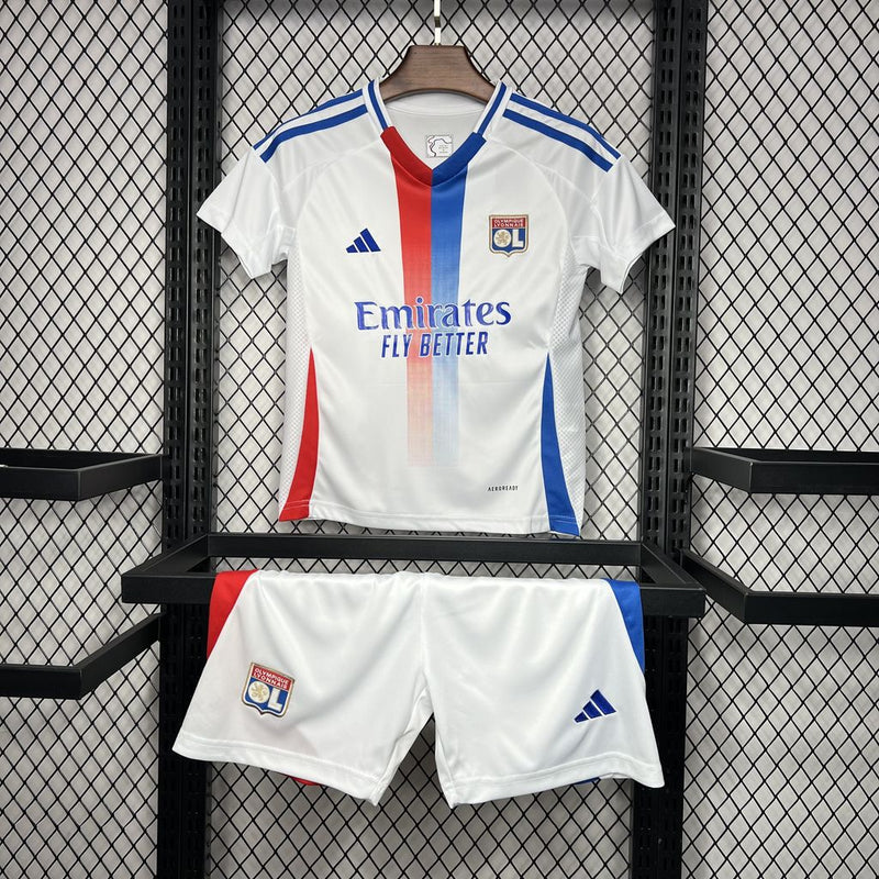 Kit Infantil Lyon 24/25 Adidas - Branco