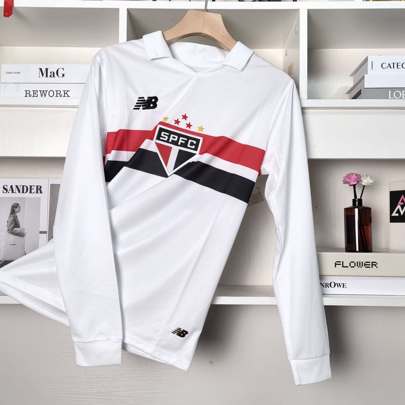 Camisa São Paulo Manga longa 2024 New Balance - Branca