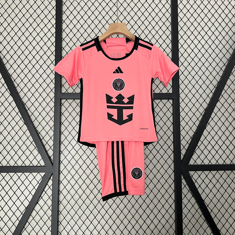 Kit Infantil Inter Miami 2024 Adidas - Rosa