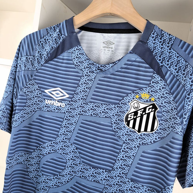 Camisa Santos de Treino  2024 Umbro - Azul