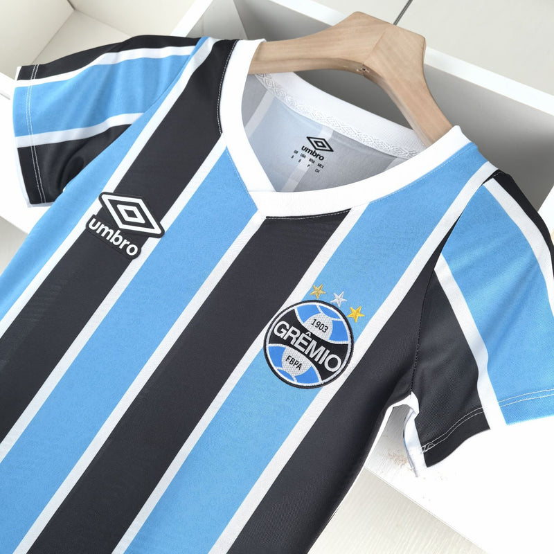 Camisa Grêmio Feminina 2024 Umbro - Azul e Preta