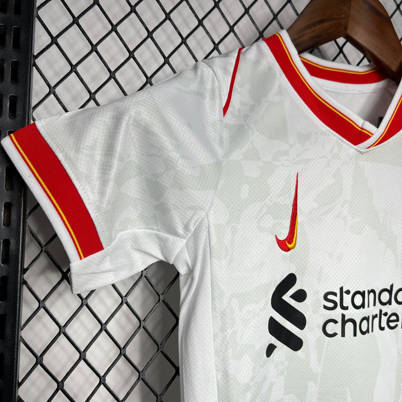 Kit Infantil Liverpool 24/25 Nike - Branco