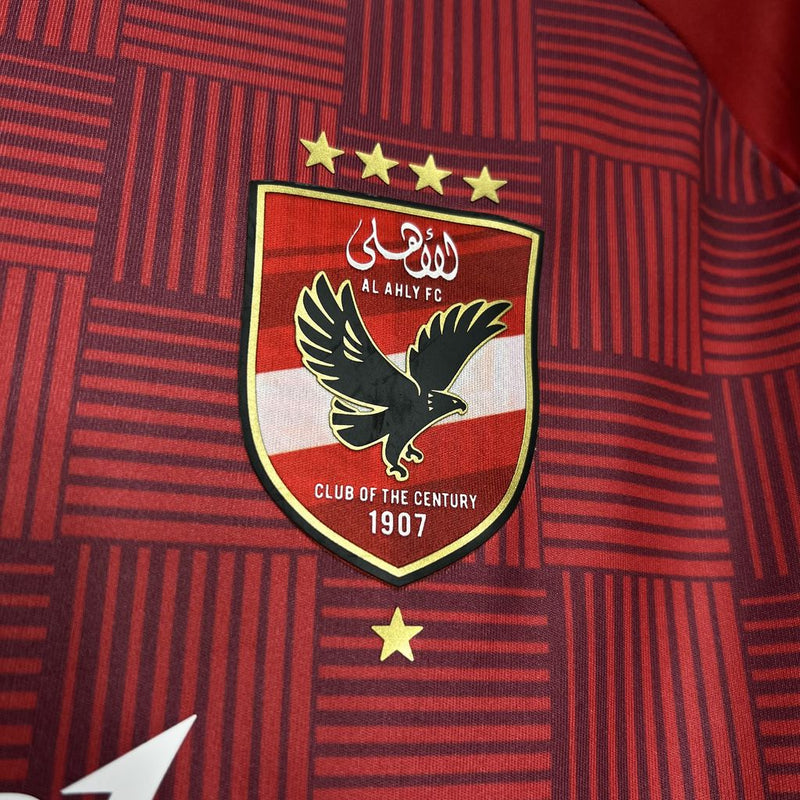 Camisa El Ahly 2024/25 Adidas - Vermelha