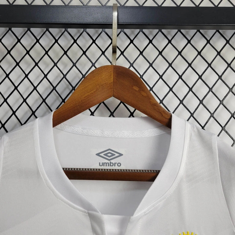 Camisa Santos I [Com Patrocínio] 2024 Umbro - Branca