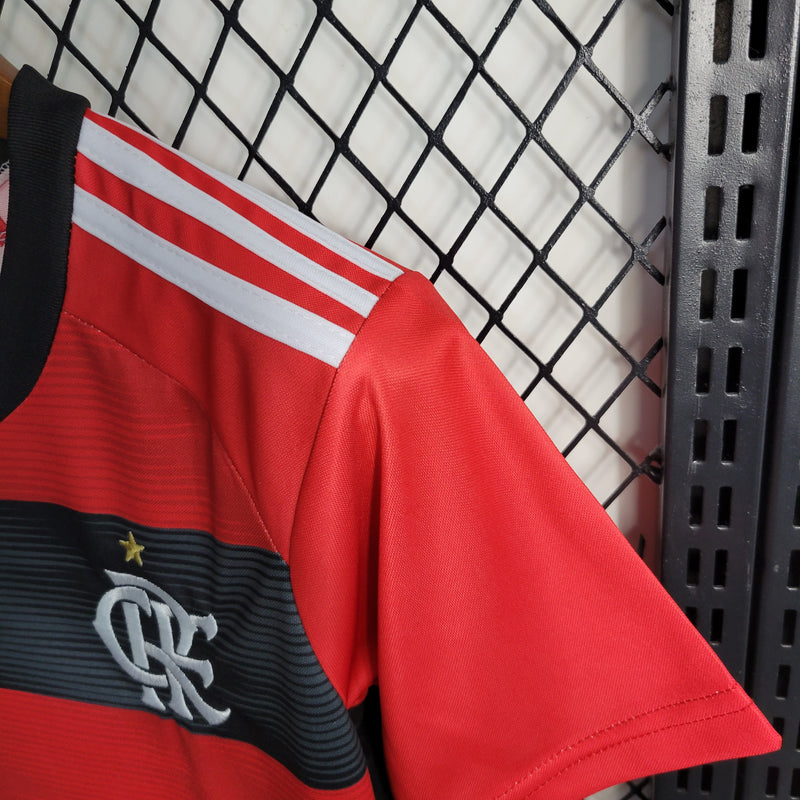 Kit Infantil Flamengo 23/24 Adidas - Rubro Negro