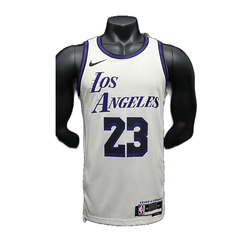 Regata Los Angeles Lakers City 2022/23 Masculino - Branca