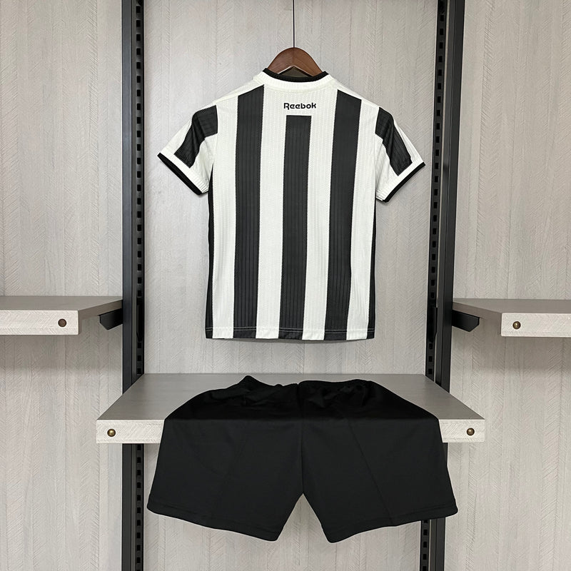 Kit Infantil Botafogo 2024 Rebook - Preto e Branco