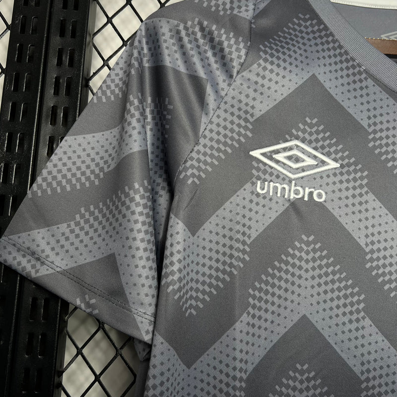 Camisa Santos Pré Jogo 2024 Umbro - Cinza