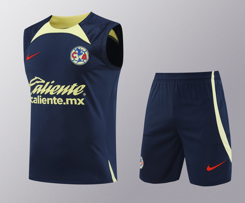 Kit Treino América do México II 2023/24 Nike - Azul