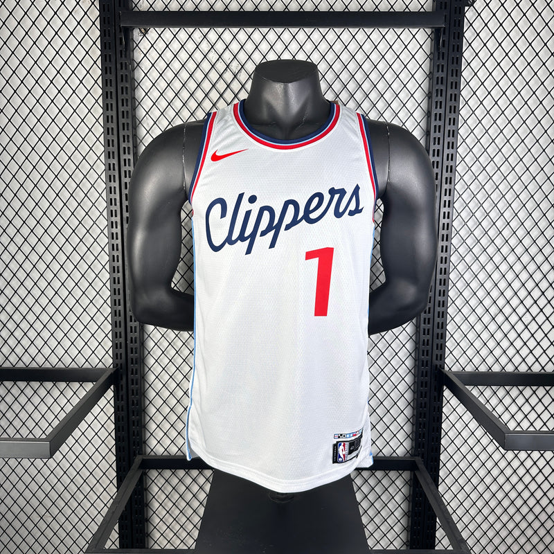 Regata Los Angeles Clippers 24/25 Masculina - Branca