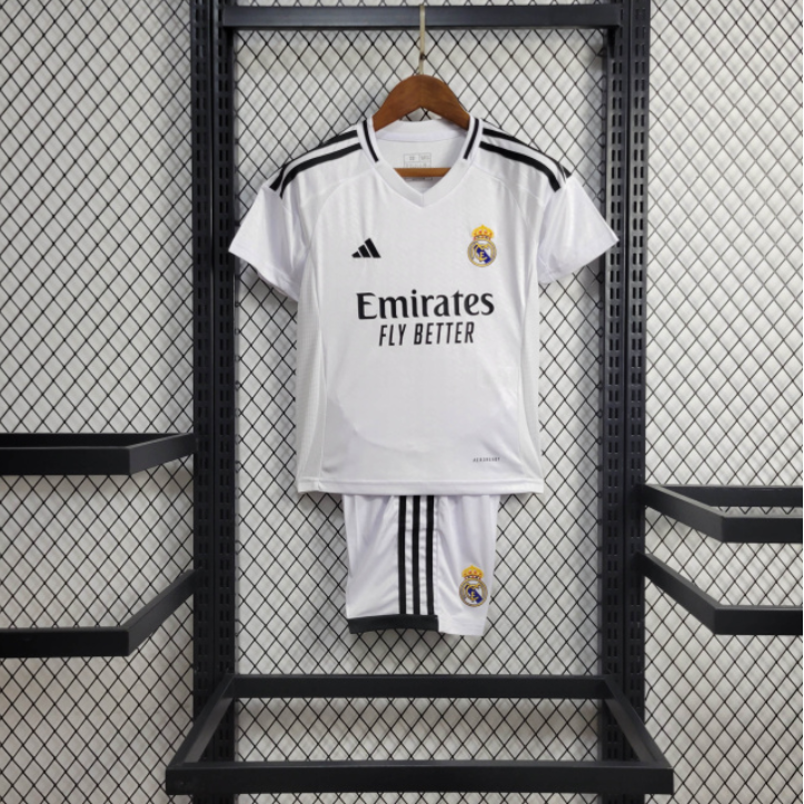 Kit Infantil Real Madrid 24/25 Adidas - Branco