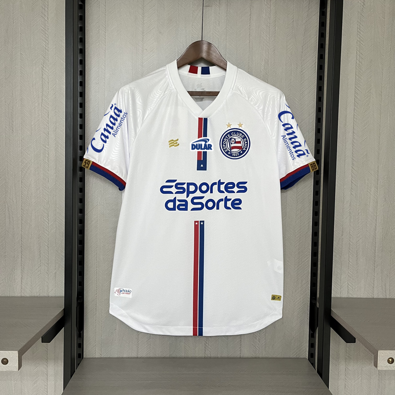 Camisa Bahia 2024 [Com Patrocínios] Esquadrão - Branca