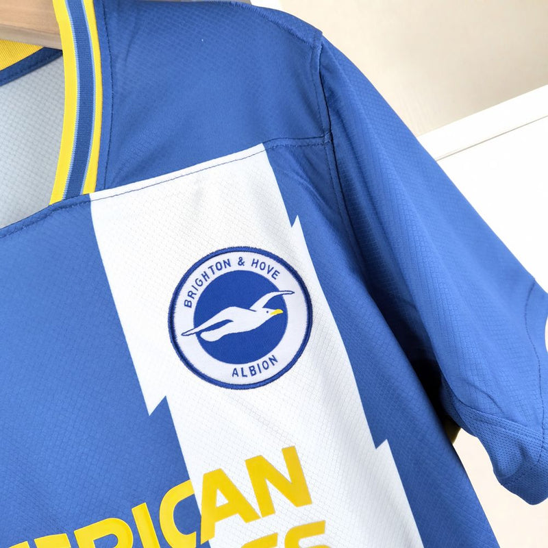 Camisa Brighton & Hove Albion 24/25 Nike - Azul e Branca