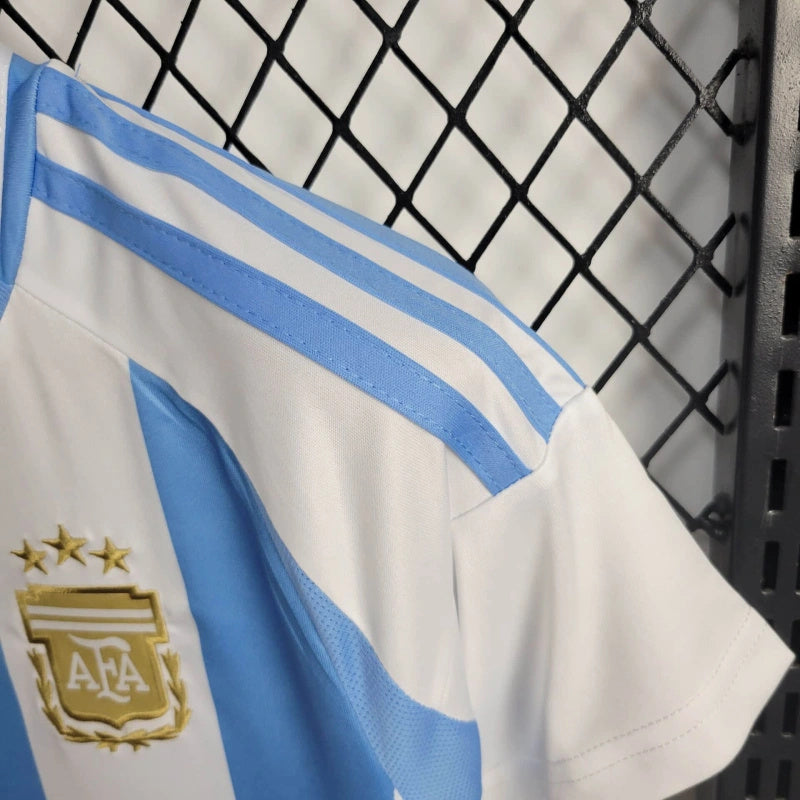 Kit Infantil Seleção Argentina 2024 Adidas - Azul e Branco