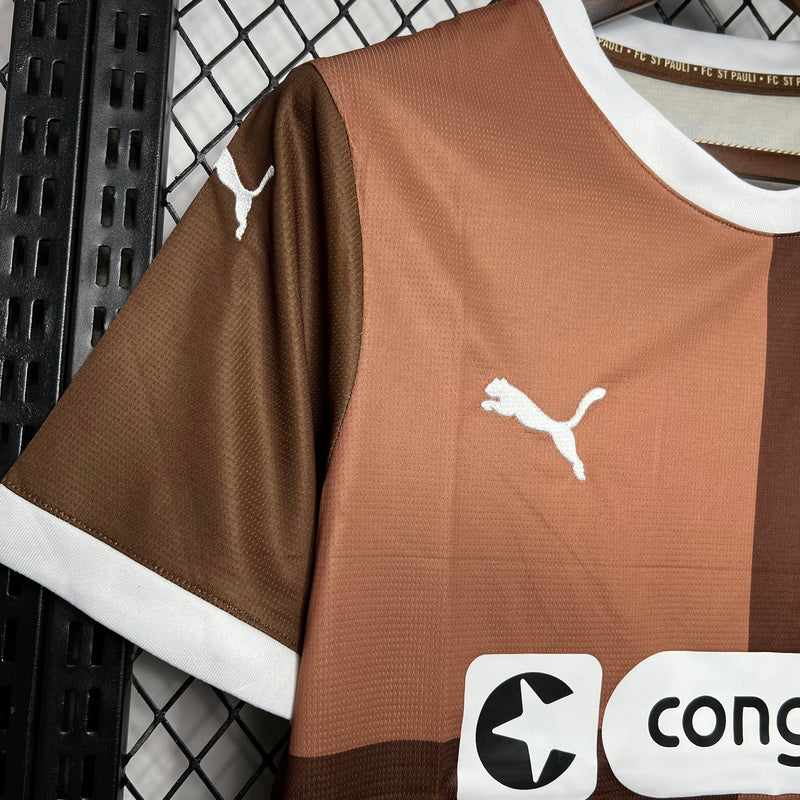 Camisa FC St. Pauli 24/25 Puma - Marrom