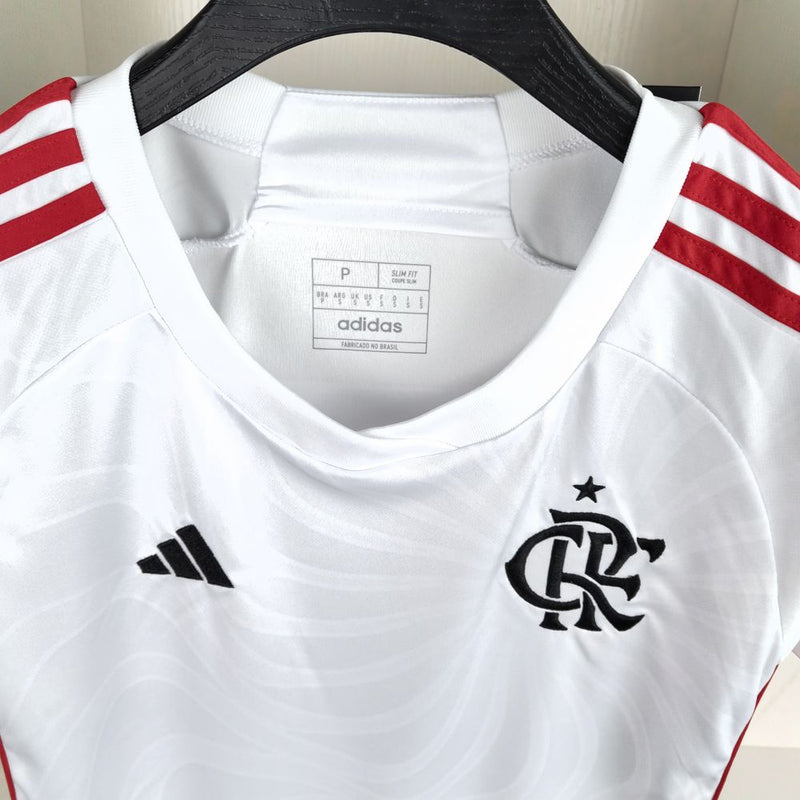 Camisa Flamengo Feminina 2024 Adidas - Branca