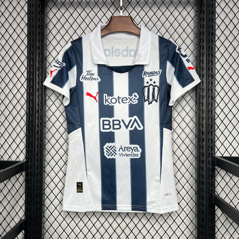 Camisa Monterrey Feminina 2024 Puma - Branca e Azul