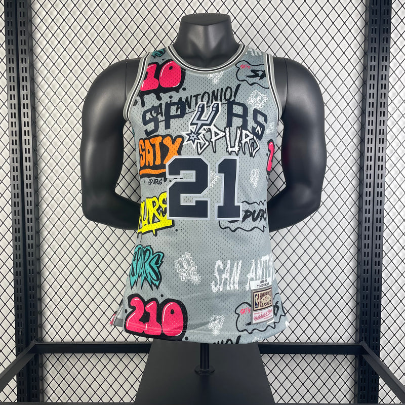 Regata San Antonio Spurs Masculina 1998/99 - Cinza