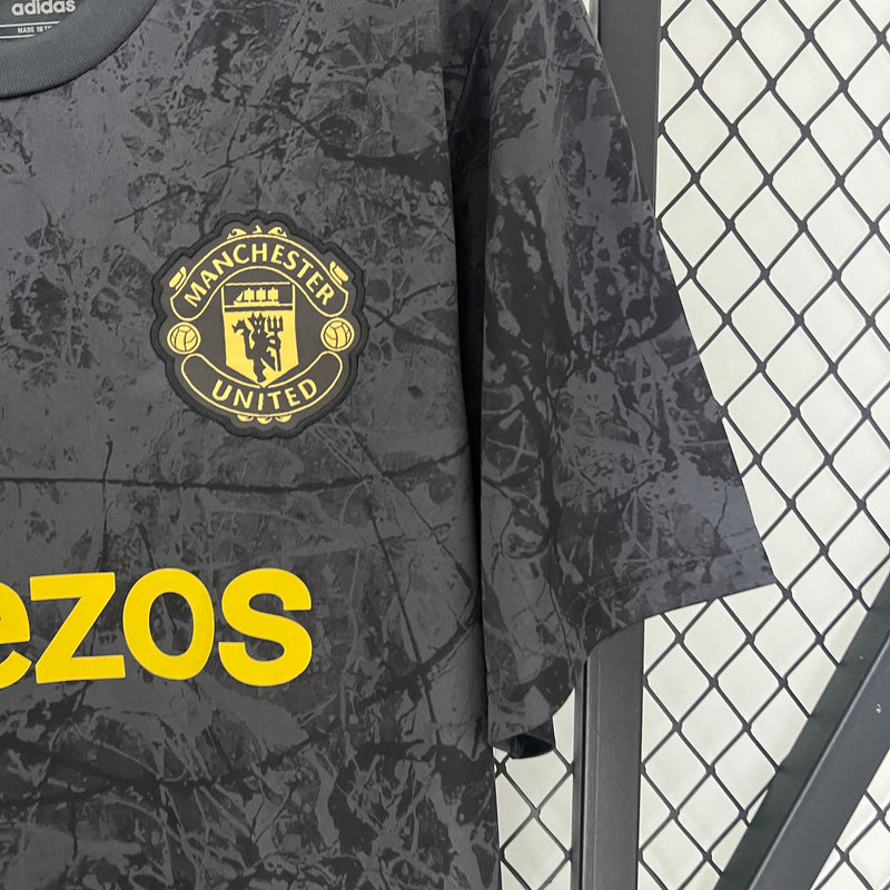 Camisa de Treino Manchester United 23/24 Adidas - Preto