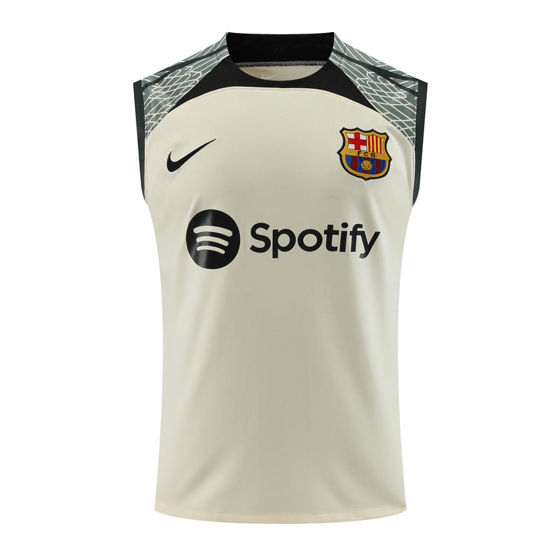 Kit Treino Barcelona 2023/24 Nike - Bege