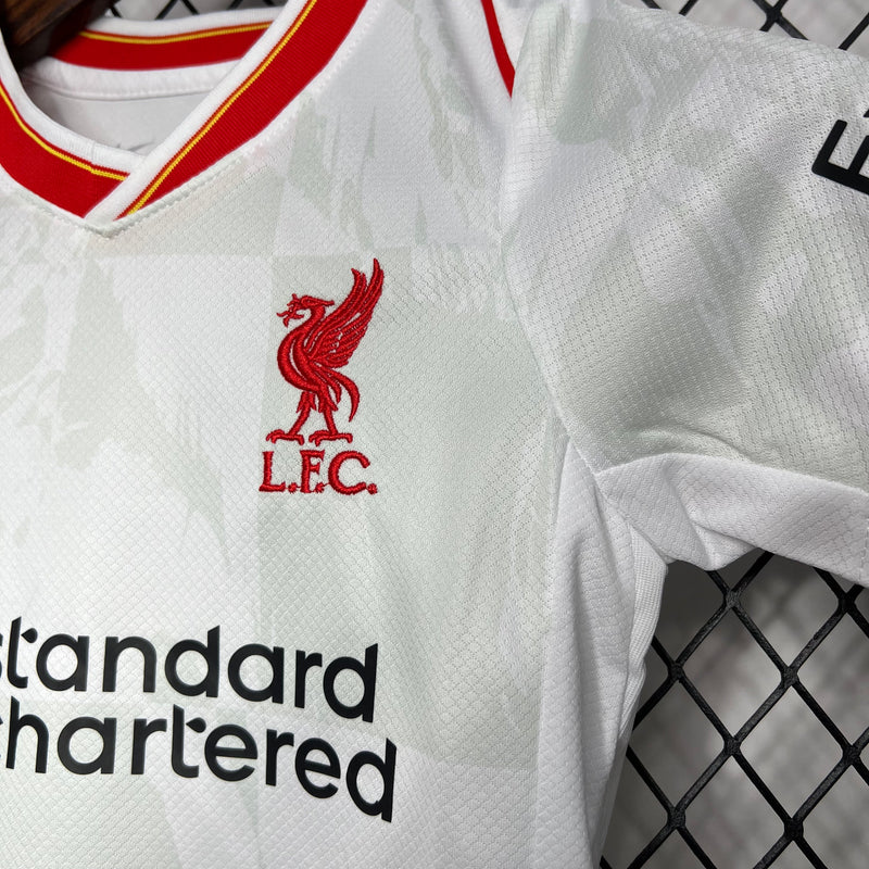 Kit Infantil Liverpool 24/25 Nike - Branco