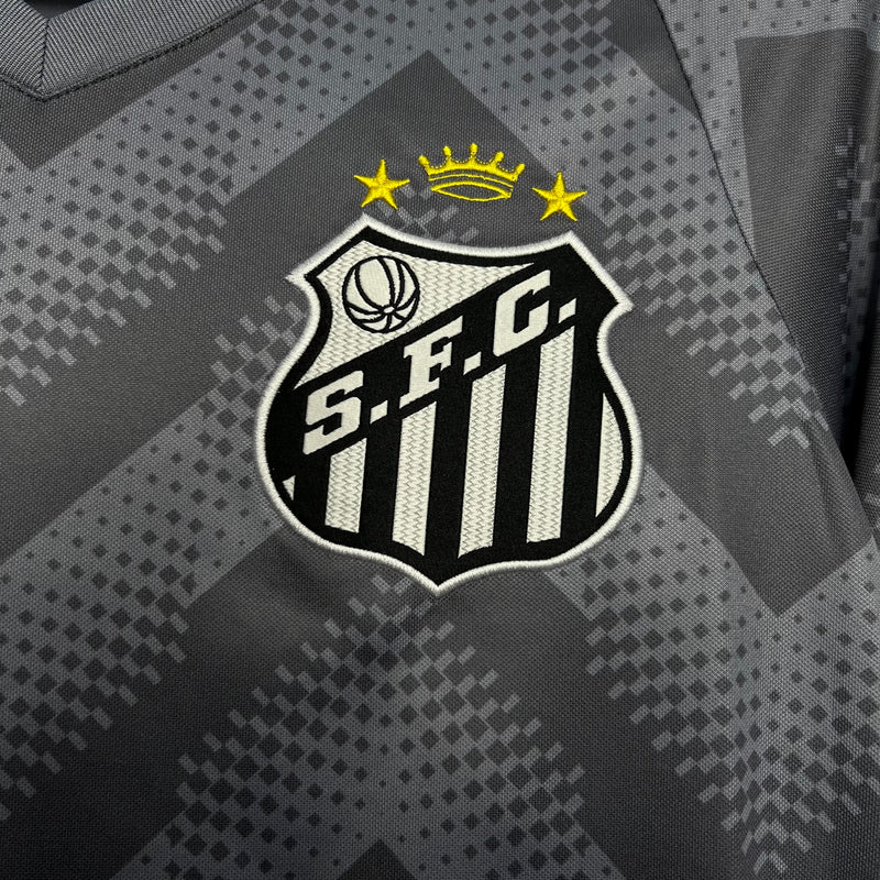 Camisa Santos Pré Jogo 2024 Umbro - Cinza