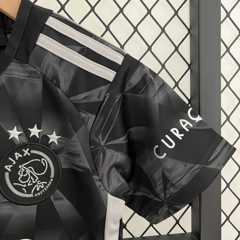 Kit Infantil Ajax III 23/24 Adidas - Preto