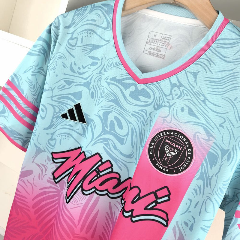 Camisa Inter Miami Edição Especial 2024 Adidas - Rosa e Azul