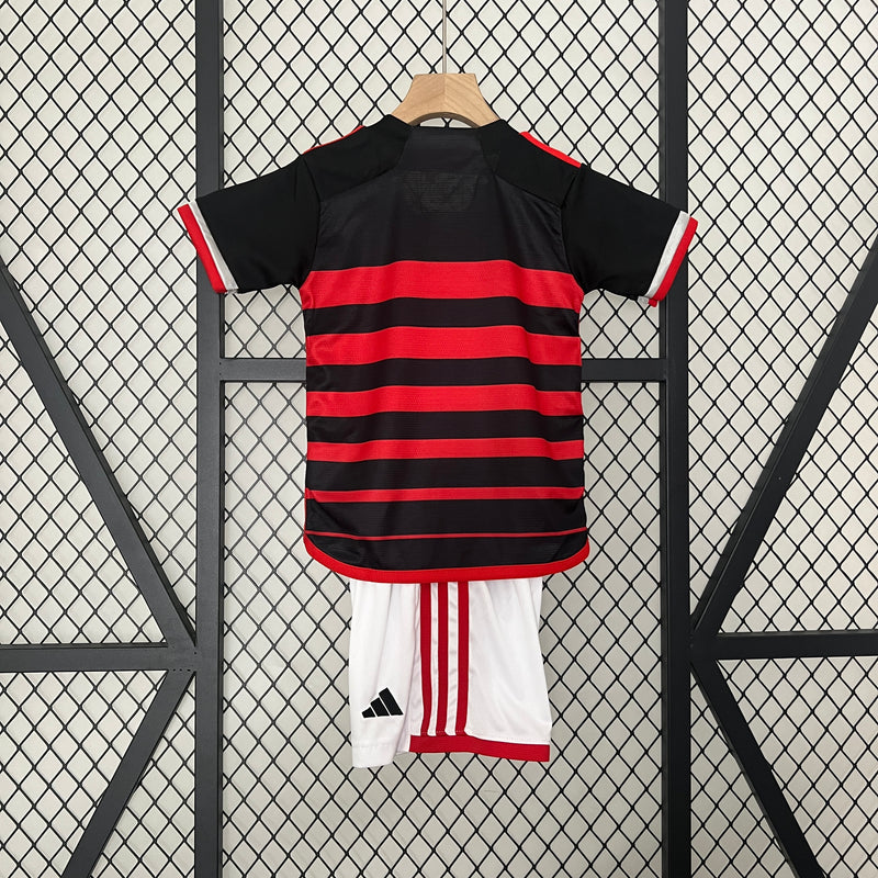 Kit Infantil Flamengo 2024 Adidas - Rubro Negro