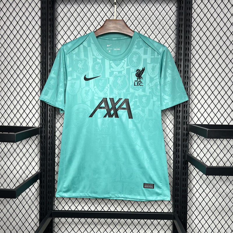 Camisa Liverpool Pré Jogo 24/25 Nike - Azul