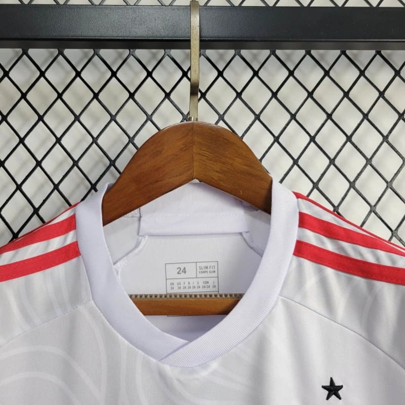 Kit Infantil Flamengo 2024 Adidas - Branco