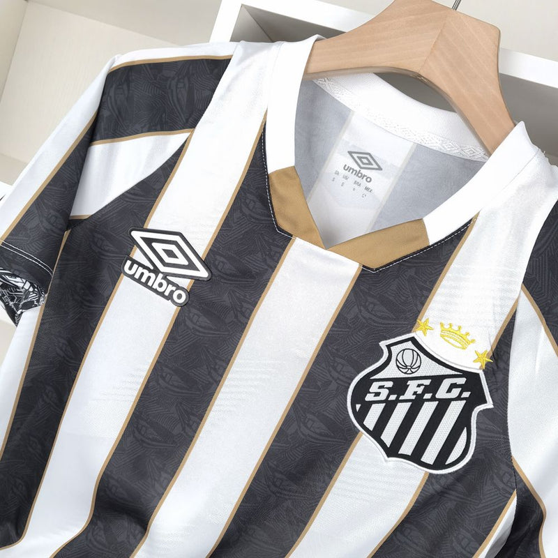 Camisa Santos II 2024 Umbro - Branca e Preta