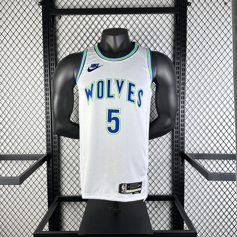 Regata Minnesota Timberwolves Masculina 2024 - Branca