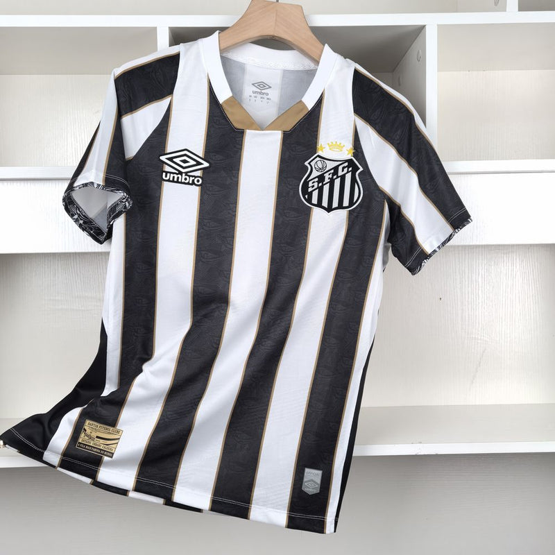 Camisa Santos II 2024 Umbro - Branca e Preta