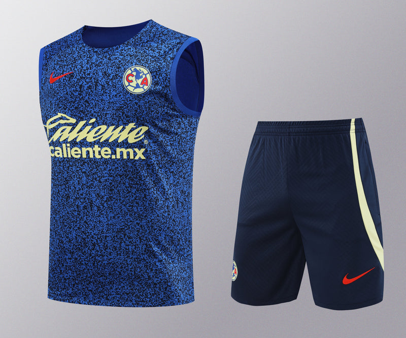 Kit Treino América do México 2023/24 Nike - Azul