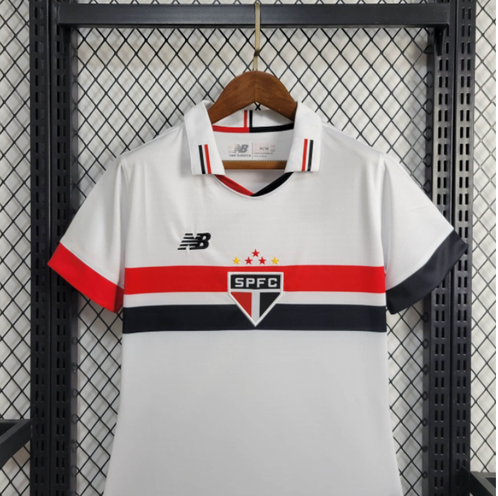 Camisa Feminina São Paulo 2024 New Balance - Branca