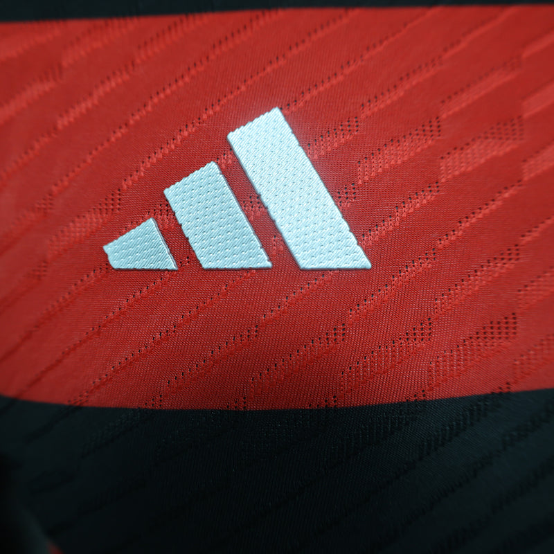 Camisa Flamengo I 2024 - Vermelha e Preta - Adidas - Masculino Jogador