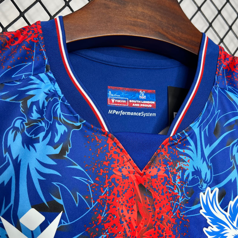 Camisa Crystal Palace 24/25 Macron - Vermelha e Azul