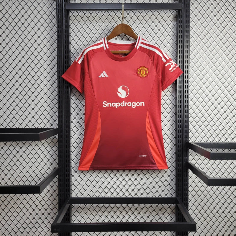 Camisa Manchester United Feminina 24/25 Adidas - Vermelha