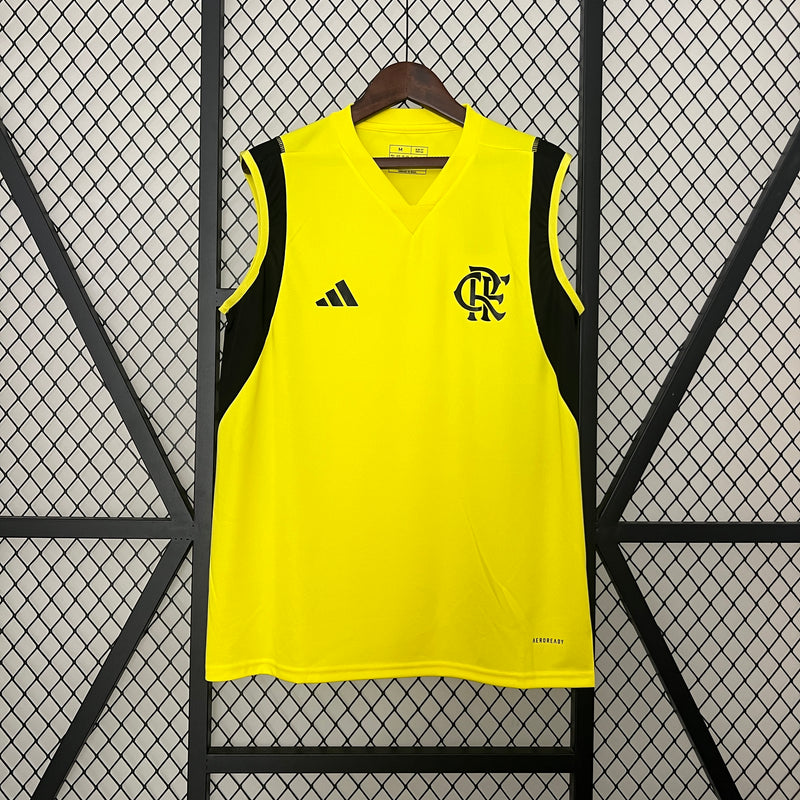 Camisa Flamengo Regata Treino 2024 Adidas - Amarela