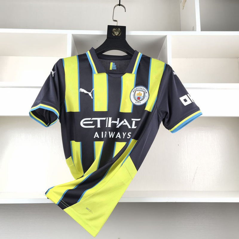 Camisa Manchester City 24/25 Puma - Preta e Amarela