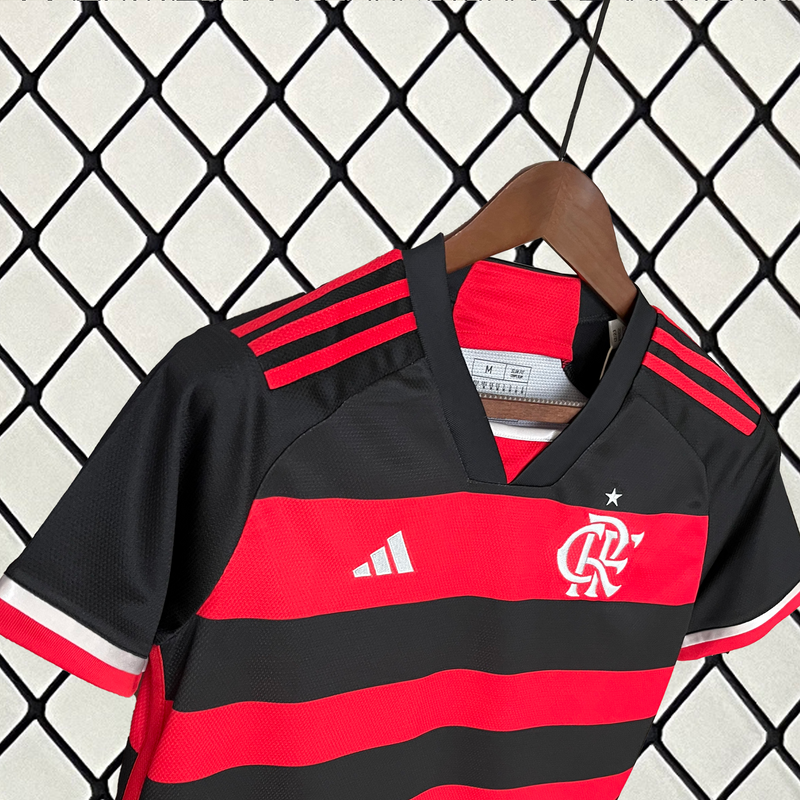 Camisa Flamengo Feminina I 2024 Adidas - Rubro Negro